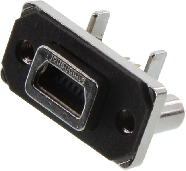 MUSBB551N4, USB Connectors Rugged USB-mini B vertical
