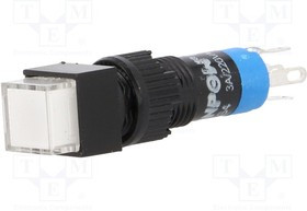 V8F-11Z-24W, Переключатель: кнопочный, Пол: 2, SPDT, 0,5A/250ВAC, 1A/24ВDC, IP40