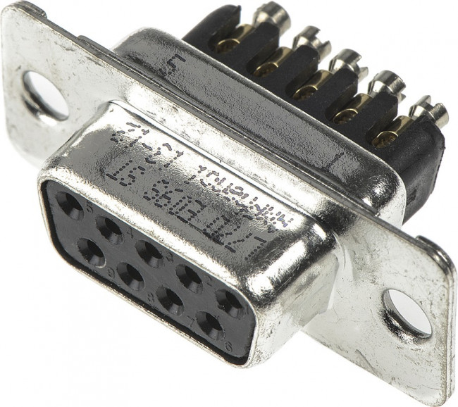 L77DE09SST, Разъем D Sub, Standard, Гнездо, Серия D-ST, 9 контакт(-ов), DE, Винт L77DE09SST, Разъем D Sub, Standard, Гнездо, Серия D-ST, 9 контакт(-ов), DE, Винт