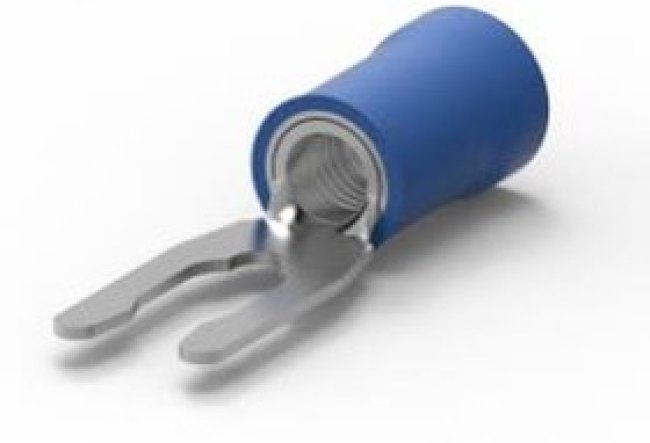 52420-3, Terminals NYL-FORK 16-14 BLU #6 M3.5+