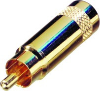 NYS352AG, RCA Phono Connectors PLUG RCA GOLD/GOLD REAN