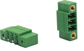 Разъём на печатную плату KLR15GVM-3.5-03P 3P/7A/250V/ RM3.5mm/Зелёный (НУ=50шт)
