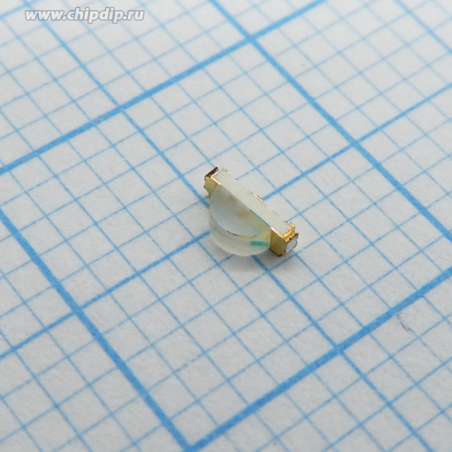 HSMG-C110, Светодиод SMD зелёный 527нм 15мкд матовый 3.2 x 1.5 x 1.0