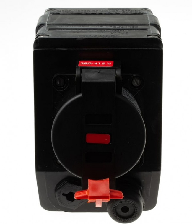 PRE516RR, Surface Mount 3P + N + E Industrial Power Socket ATEX, IECEx, Rated At 16A, 380-415Vac 50/60Hz