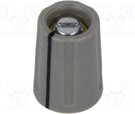 A2610038, Ручка, с указателем, ABS, dоси: 3мм, d10,5x14мм, серый