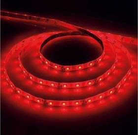 Светодиодная лента 60SMD2835m 4.8Wm 12V 5m красный, LS603 27672