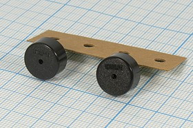 Пьезоизлучатель звука без генератора (1~30)В, 12.7x7мм, шаг 5мм,резонанс 4кГц, аналог [PKM13EPYH4000