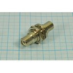 Переходник гнездо RCA на гнездо RCA на панель, № 9340 гн RCA-гн RCA \пан\Ni\\флан М12\\переходник