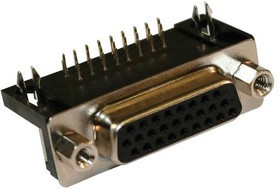 181-044-213R531, HD D SUB CONNECTOR, RECEPTACLE, 44POS