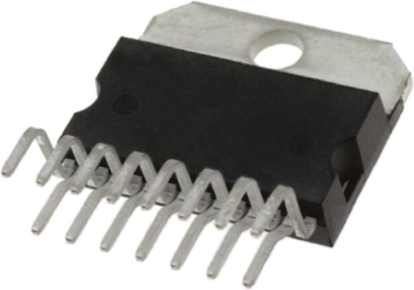 TDA7297, Усилитель низкой частоты 2x15Вт BTL (16.5V/8 Ом), Gv=32dB, [Multiwatt-15]