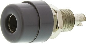 930176106, Grey Female Banana Socket, 4 mm Connector, Solder Termination, 32A, 30 V ac, 60V dc, Tin