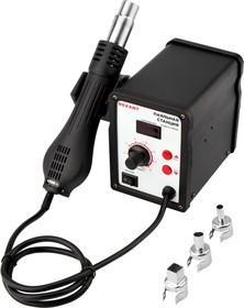 12-0714, Паяльная станция (термофен) термовоздушная, с цифровым дисплеем, 150-500 °С