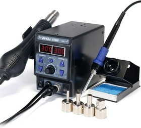 Паяльник YIHUA 8786D-I 2 в 1, термовоздушный пистолет BGA 700 Вт