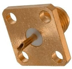 142-0701-631, RF Connectors / Coaxial Connectors 4-HOLE FLNGD JACK Au