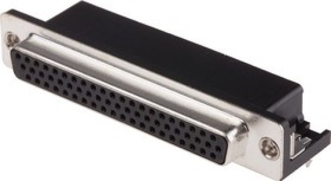 62 Way Right Angle Through Hole D-sub Connector Socket, 2.41mm Pitch, with 3.05 mounting hole 62 Way Right Angle Through Hole D-sub Connector Socket, 2.41mm Pitch, with 3.05 mounting hole