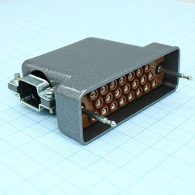 РП10-22 ЛУ розетка с/к, Соединитель низкочастотный, прямоугольный, внутреннего монтажа, год 2021