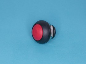 PSW-7-R, Кнопка круглая 12мм 125В/0,125А б. фикс. герметичная IP67 (В1313А) (красная)