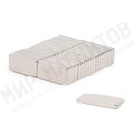 Неодимовый магнит прямоугольник 20х10х2 мм