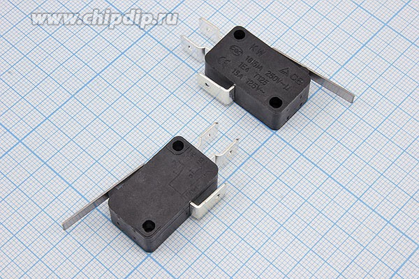 Переключатель концевой(путевой) 29x10 x16, 220В, 16А, ON-(ON), L27, KW7-03-3; №945 A ПКонц 29x10 x16\220\16\ON-(ON) \\L27\KW7-03-3\