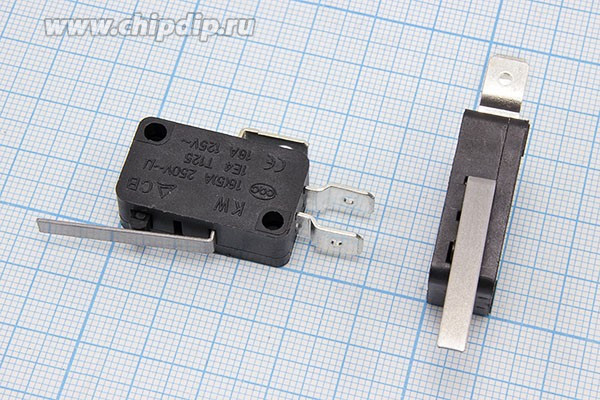 Переключатель концевой(путевой) 29x10 x16, 220В, 16А, ON-(ON), L27, KW7-03-3; №945 A ПКонц 29x10 x16\220\16\ON-(ON) \\L27\KW7-03-3\