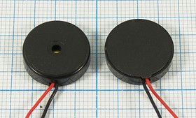 Пьезоизлучатель звука без генератора 17x4мм, с гибкими выводами, аналог [TFM-23]; зп 17x 4\1~30\\ 5,