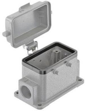 19300101225, Heavy Duty Power Connectors SURFACE MOUNTING HSG HAN 10B 1 SIDE ENTRY