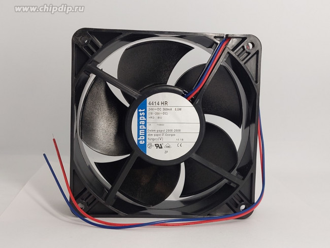 Вентилятор Ebmpapst 4414 HR 24V DC 360mA 8.6W 119X38mm 2pin