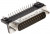 D25P13A4GV00LF, Разъем D Sub, DB25, Standard, Штекер, FCI Delta D, 25 контакт(-ов), DB, Пайка