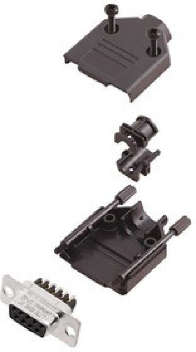 L17DTPK-P-15+L77DA15SST, Разъем D Sub, W/ Backshell, Standard, Гнездо, DTPK-P, 15 контакт(-ов), DA, Винт