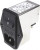 4304.4004, Filtered IEC Power Entry Module, IEC C14, General Purpose, 6 А, 250 В AC, 2-Pole Switch