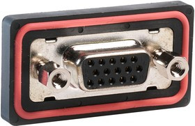 MP002480, Разъем D Sub, High Density, Гнездо, MP Sealed D-Sub Connectors, 15 контакт(-ов), DE, Solder Cup MP002480, Разъем D Sub, High Density, Гнездо, MP Sealed D-Sub Connectors, 15 контакт(-ов), DE, Solder Cup