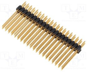 SLVW4.080.40G, Штыревая планка; штыревой; "папа"; PIN: 40; прямой; 1,27мм; THT