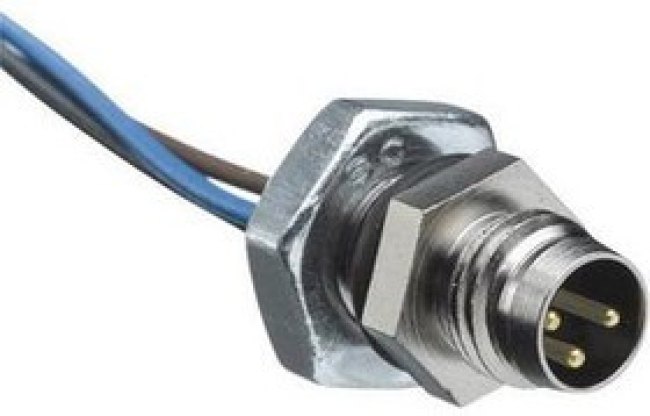 120091-0028, Circular Connector, M8, Socket, Straight, Poles - 3, IDC, Cable Mount 120091-0028, Circular Connector, M8, Socket, Straight, Poles - 3, IDC, Cable Mount