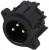 AC3MAV-AU-PRE, XLR Connectors 3 Pole XLR Male Chassis Mount A Type Gold Plate Contact Vert PCB Mount Black Fin AC3MAV-AU-PRE, XLR Connectors 3 Pole XLR Male Chassis Mount A Type Gold Plate Contact Vert PCB Mount Black Fin
