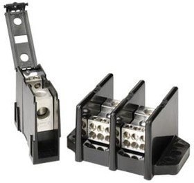 LFS13003Z, Terminal Block Tools &amp; Accessories DIST BLOK 600V 175A 3 POLE LINE 1 LOAD 6
