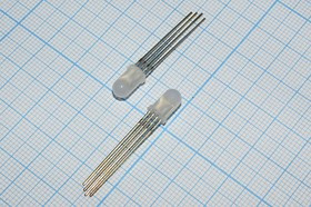 Светодиодная сборка 5x9мм, трехцветная красный&amp;зеленый&amp;голубой, яркость 1000мкд, ARL5613RGBW-4C; №4319 СД сборка 5 x 9\кр&amp;зел&amp;глб\1000\\\A