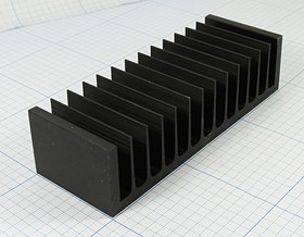 Охладитель (радиатор охлаждения) 50x140x 35, тип F52, аллюминий, HS038-50, черный