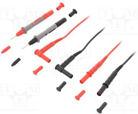 CA-P01295474Z, Измерительный провод 1,5м черный и красный