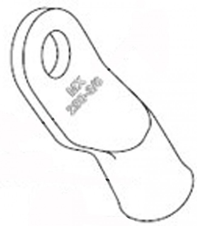 19221-0418, Terminals 2 AWG 1/4 STUD Battery Cable Lug