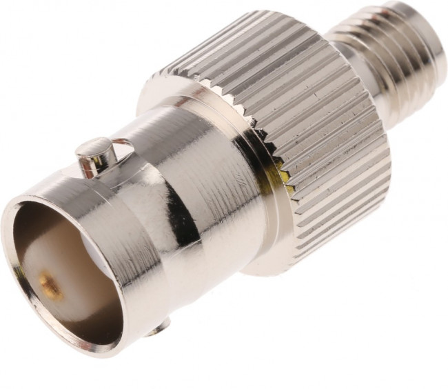 J01008A0019, Straight RF Adapter BNC Socket to SMA Socket