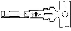 175094-1 (Cut Strip), Automotive Connectors O4O HYBRID I/O REC Cut Strip of 100
