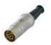 NYS322G-U, Circular DIN Connectors 5P MALE PLUG - DIN 180 NCKL/GOLD; REAN