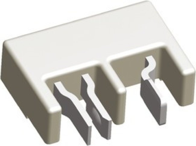 1971567-1, Hermaphroditic Female Connector Housing, 3mm Pitch, 2 Way, 1 Row Right Angle 1971567-1, Hermaphroditic Female Connector Housing, 3mm Pitch, 2 Way, 1 Row Right Angle