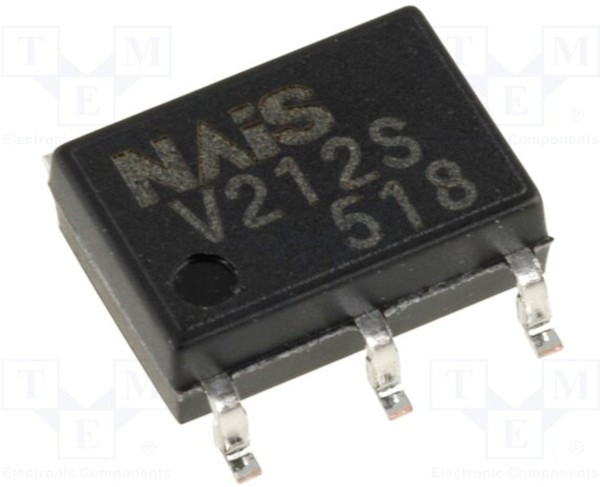 AQV212SJ, Relay SSR 50mA 1.5V DC-IN 0.5A 60V AC/DC-OUT 6-Pin SOP Tube