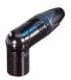 NC5MRX-B, XLR Connectors 5P MALE RT ANGLE BLACK/GOLD
