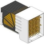 10025613-101LF, AirMax VS®, Backplane Connectors, 5-Pair, 150 -position, 2mm pitch, 10 column, 4 Walls, Right Angle Header