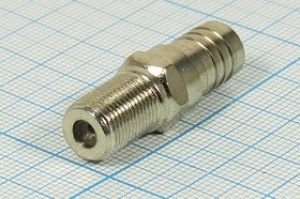 Гнездо F под кабель RG6 обжимное; №10145 гн F\RG6\\обж\каб\