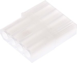 03-06-1042, STANDARD .062" Female Connector Housing, 3.68mm Pitch, 4 Way, 1 Row