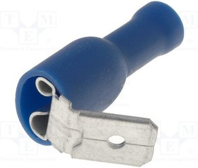 ST-021/B, Наконечник: плоский, 6,3мм, 0,8мм, "мама"/"папа", 1,5-2,5мм2