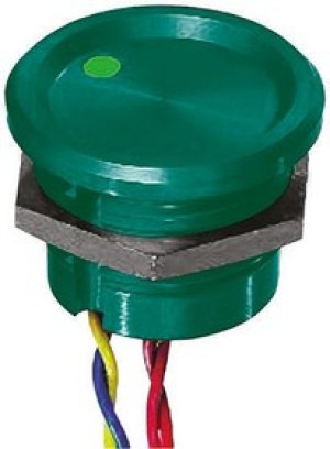 PBAR2AF3000L0G, Illuminated Piezo Switch, Momentary, Pulse, SPST, IP68, Wire Lead, 200 mA @ 24 V dc, -40 +75°C